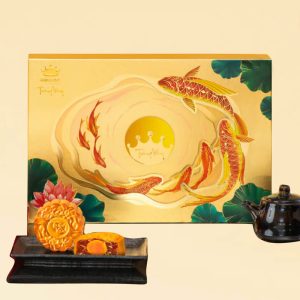 hộp bánh Trăng Vàng Kinh Đô Hoàng Kim Vinh Hoa Vàng 2024